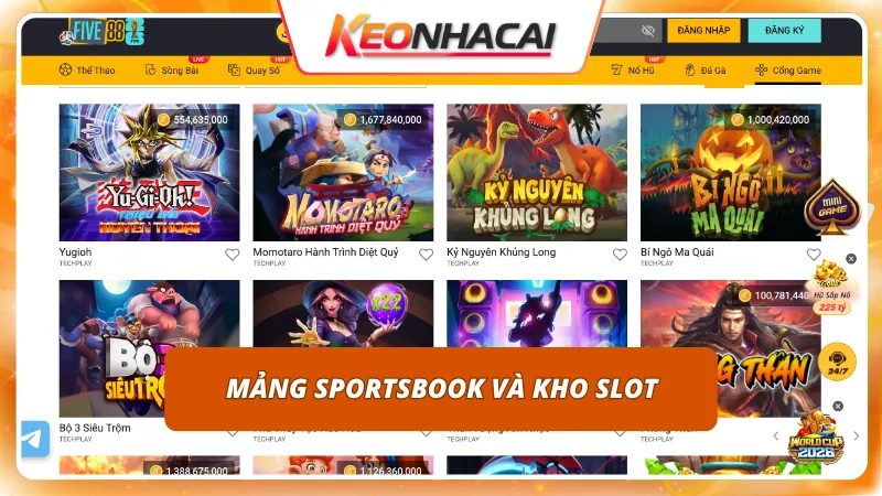 FIVE88 5 Sự kết hợp hoàn hảo giữa thể thao đỉnh cao và nổ hũ