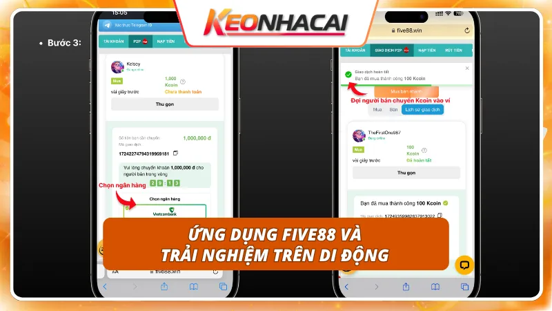 FIVE88 7 App gọn nhẹ tối ưu hóa dung lượng trên mọi điện thoại