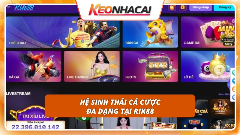 RIK88 3 Hàng ngàn bàn cược lớn nhỏ mở ra chân trời làm giàu vô tận