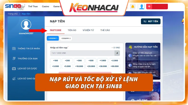 Sin88 8 Các kênh chuyển tiền đa dạng hỗ trợ quá trình luân chuyển vốn