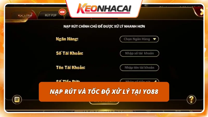 YO88 8 Thanh toán tự động giúp cược thủ nhận tiền về ví trong đôi ba phút