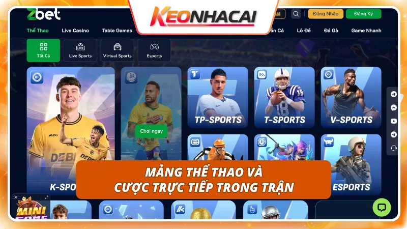 Zbet 4 Bao phủ trọn vẹn các giải đấu với hệ thống kèo cực thơm
