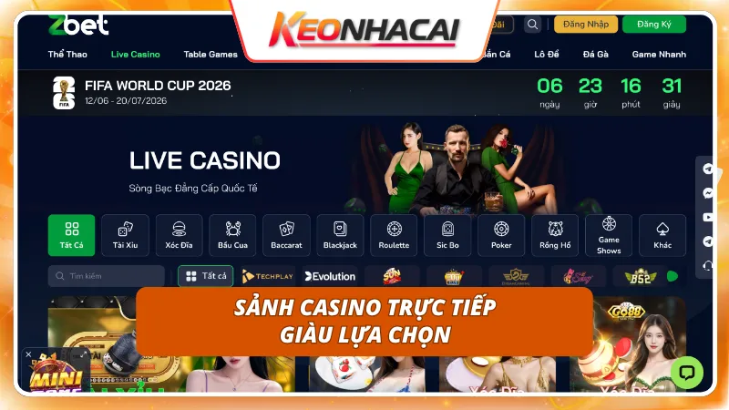 Zbet 5 Mang cả không gian Las Vegas thu nhỏ đến với mọi cược thủ