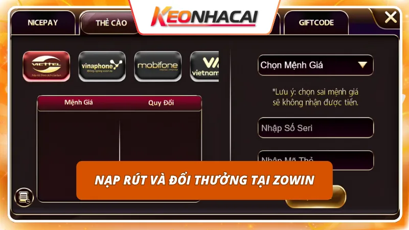 ZOWIN 9 Hệ thống xử lý giao dịch thông suốt giảm thiểu tối đa thời gian chờ