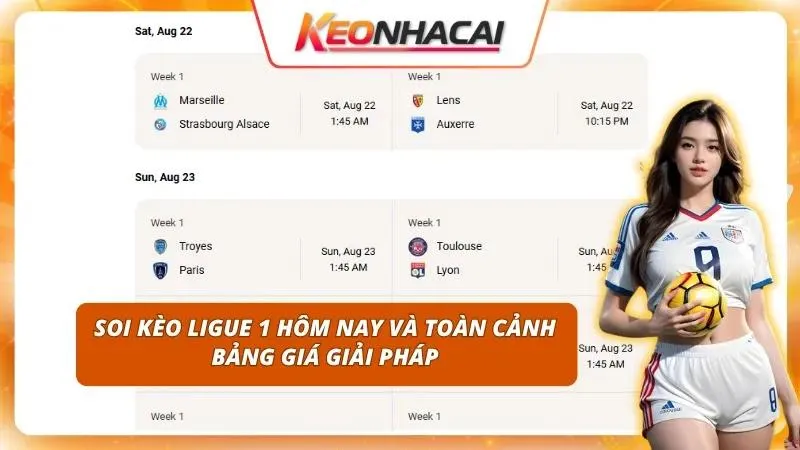 Soi Kèo Ligue 1 Hôm Nay | Giải Mã Mức Cược Lần Tìm Kèo Thơm 1 Cập nhật sát sao bảng giá giúp người chơi dễ dàng soi kèo